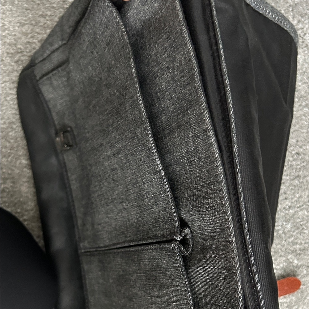 EUC Fossil Gray and Tan Messenger Bag holds laptop. - Picture 14 of 16